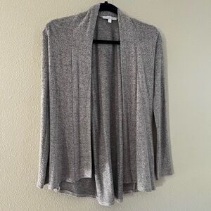 Boutique Soft Grey Cardigan with Tied Back